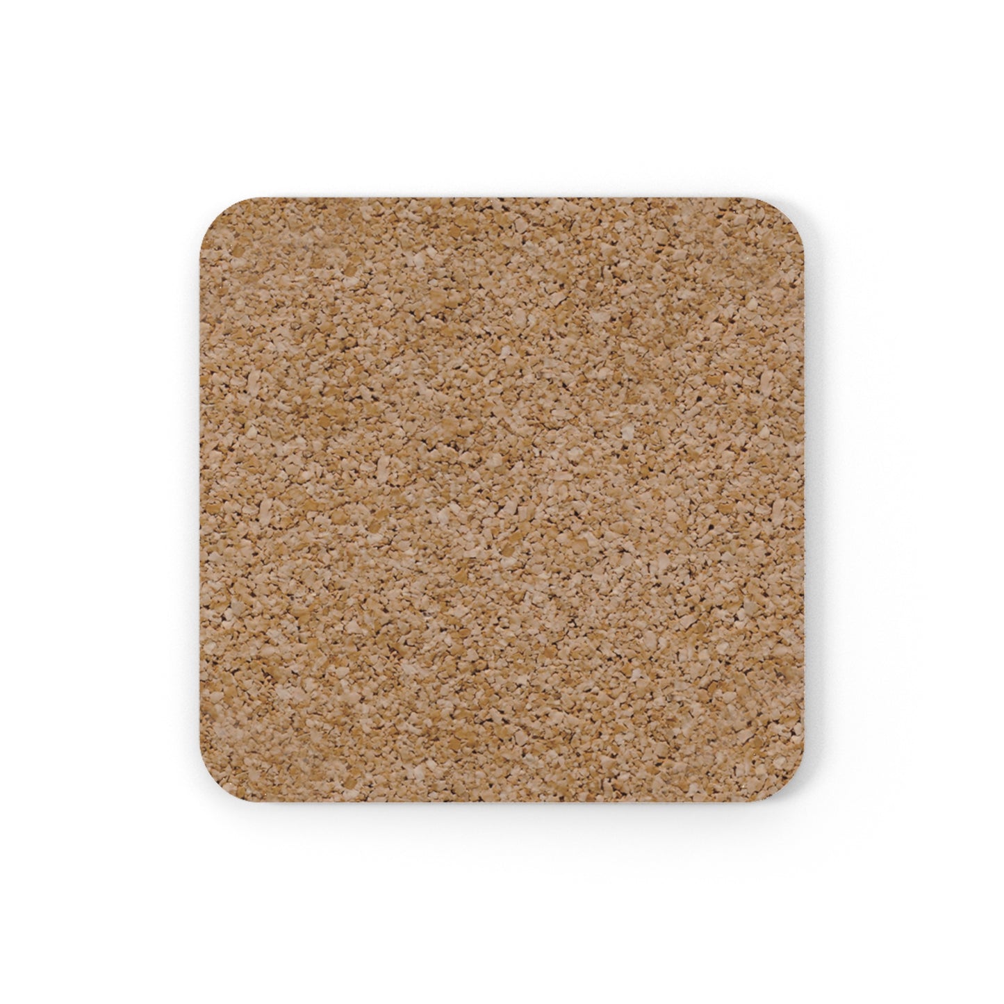 Coaster with a cork back